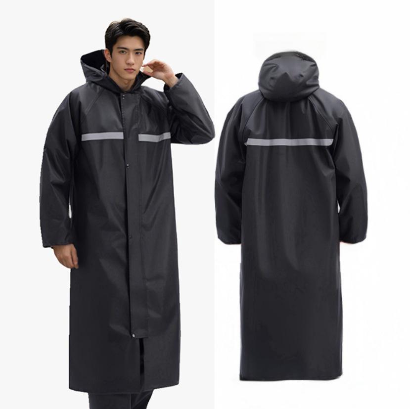 Full Body Rainproof Reflective Raincoat and Pants Set for Motorcycling and Construction