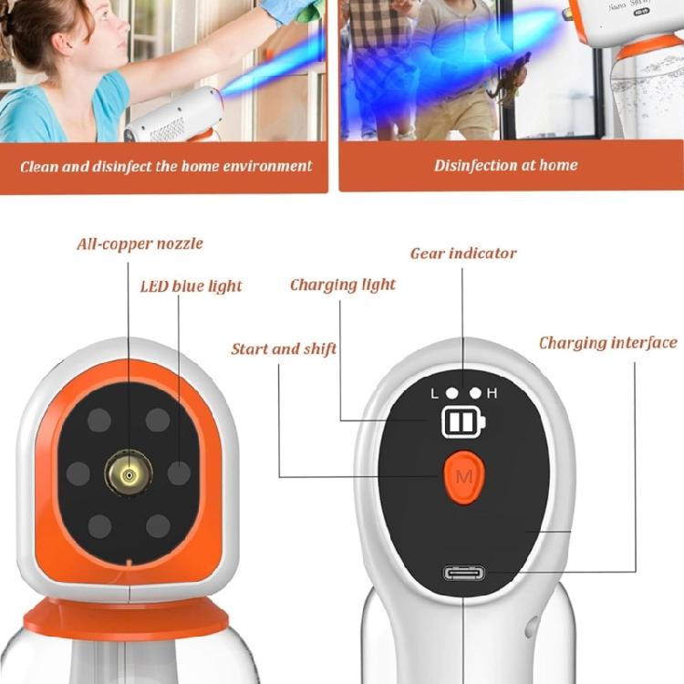 Wiederaufladbare Zerstäuber Sprühpistolen Handheld Sprays Kabellos Desinfektionsmittel Große Kapazität Elektrische Vernebelungsmaschine