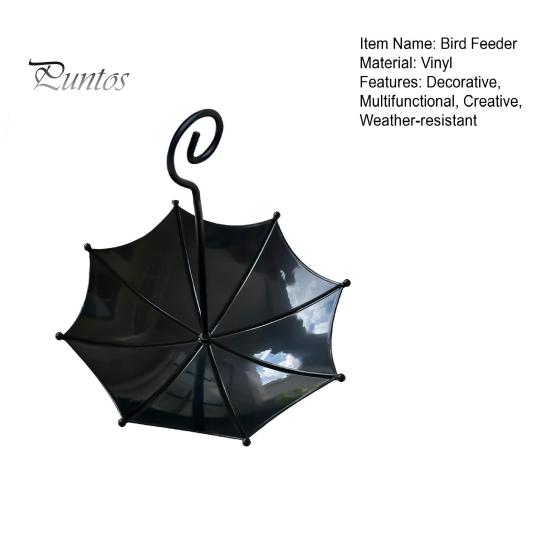 Sun And Rain Protected Feeder Umbrella Bird Tray, Bath, Vintage Hanging Birds Tray for Outdoor, Inverted Umbrellas Feeders, Outdoor Garden Decor