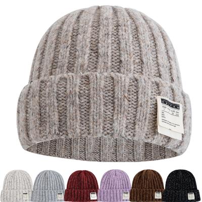 New Unisex Slouchy Loose Winter Hats Decoration Beanie Hats For Women Warm Beanie Streetwear Cap Hats Outdoor Winter Knitted Hat