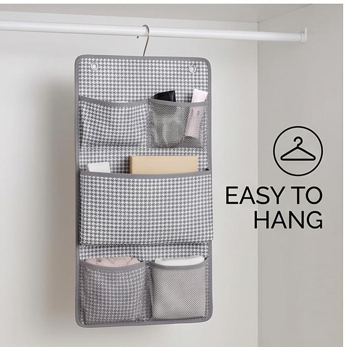 Borsa da Appendere a Parete a Strati Multipli per Oggetti Vari con Ganci Gratuiti Resistente Pieghevole 2/3 Strati Salvaspazio Organizzatore per Armadio di Dormitorio Camera da Letto