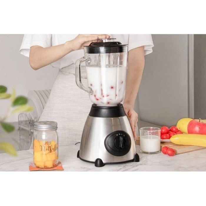 Blender 800w 1.5 Litre 3 Vitesses Acier Inoxydable De Royalty Line