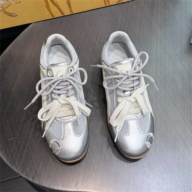 Dexun shoes women's autumn new retro contrasting colors low-top board shoes embroidered versatile racing shoes women