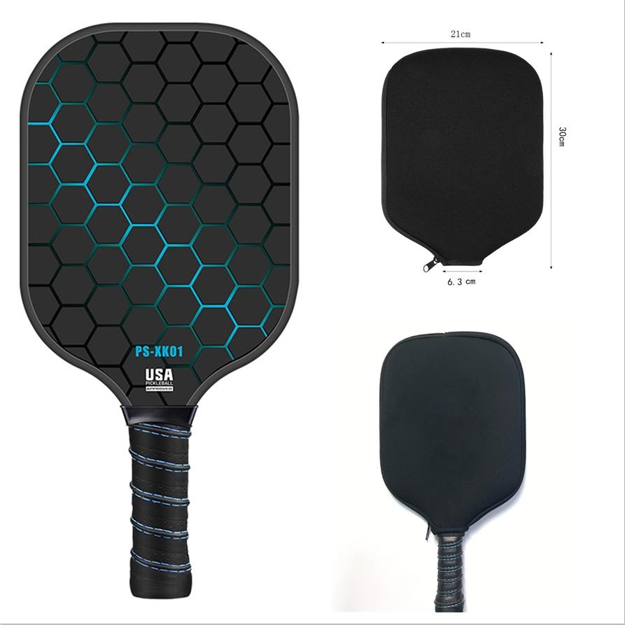 USAPA Approved Pickleball Paddle Fiberglass Surface Lightweight Pickleball Racket for Indoor/Outdoor Training & Match with Bag