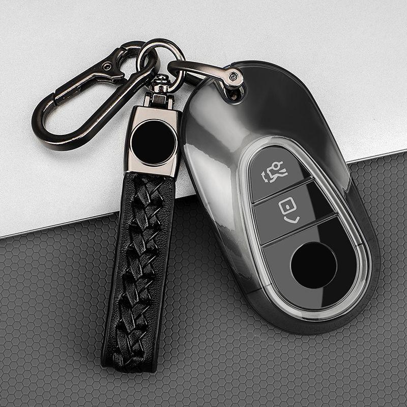 Transparent Tpu For Mercedes Benz C S Glc Eqe Eqs Class W223 X254 V297 V295 W206 S206 X206 Car Key Fob Case Cover Accessories