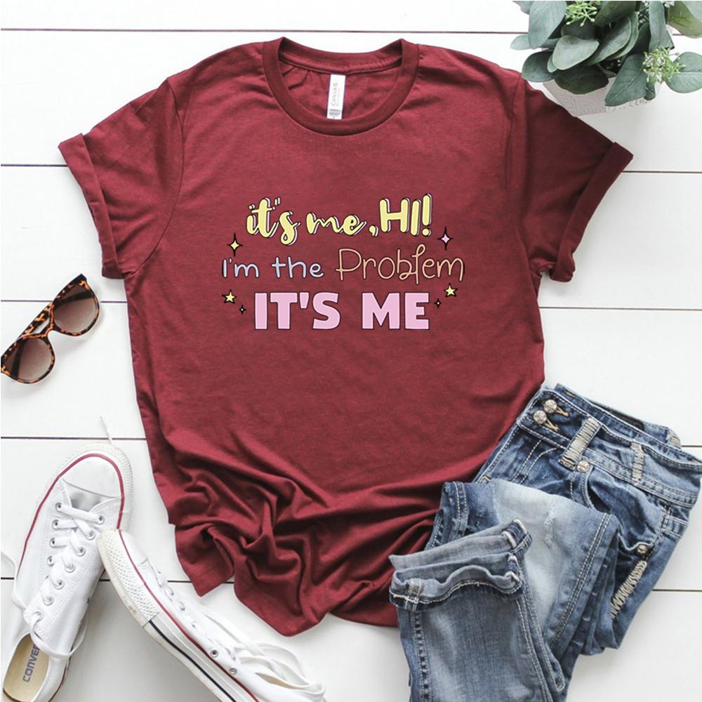 Taylor Midnights Tshirt Hi Im The Problem Tshirt Anti Hero Tees Cute Lyrics Shirts Y2k Aesthetic Tshirt Kawaii Tops Fans Gift