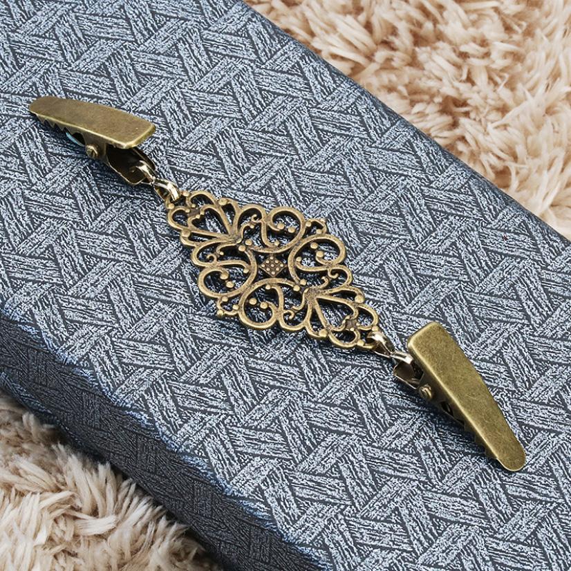 Retro Cardigan Clip Fasteners for Clothes Clothespins Scarf Clip Brooch Sliver Pin Buckle Clip Holder Women Dress Jewelry
