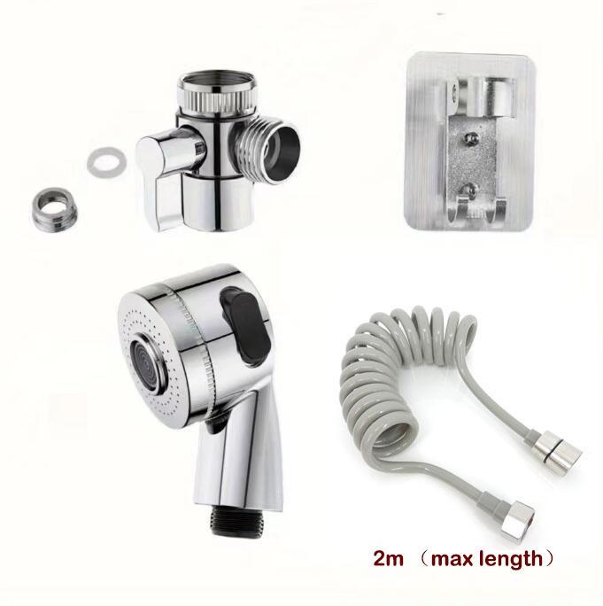 Protable Small Shower Head ABS Shampoo Hair Wash Salon Shower Head Side Switch Type Bathroom Accessories Hardware Set Q1