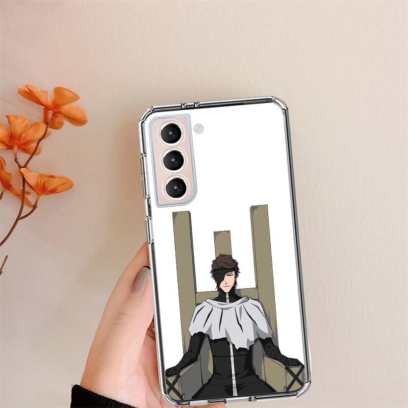 Bleach Aizen Sousuke Clear Phone Cases for Samsung S26 Ultra Galaxy S25 Edge S24 S23 FE S21 Plus S20 S22 S10 Cover Patterned Com