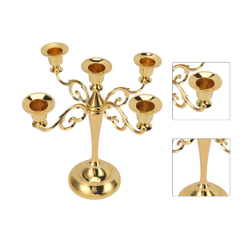 5 Arm Five Arm Iron Candlestick Holder Iron Retro Iron Tabletop Candelabra Dining Table Layout