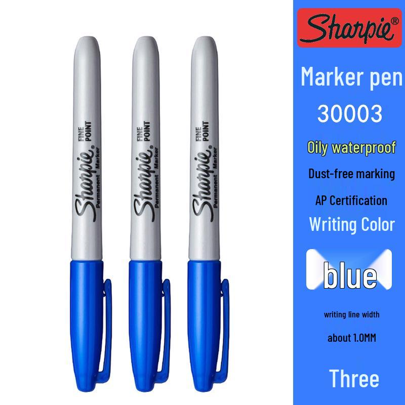 Sharpie Metallic Oil-Based Waterproof Marker Set: Gold, Silver, Black