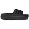 New Adidas Adilette Platform Slides Core Black Women's HQ6179