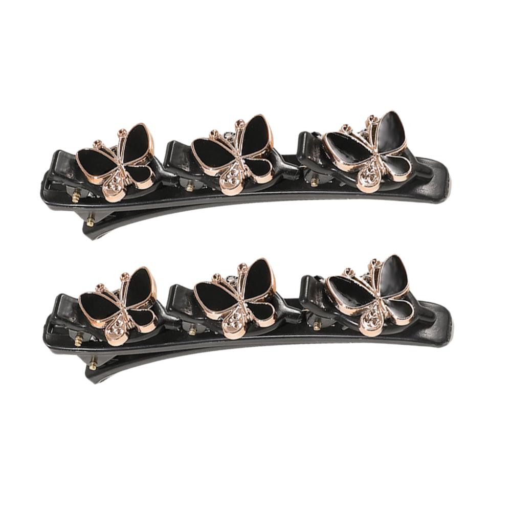 Funkelnde Kristall Strass Zopf Haar Klee Clips für Dickes Dünnes Haar Mädchen/Damen Zopf Haarspangen Haarstyling Zubehör