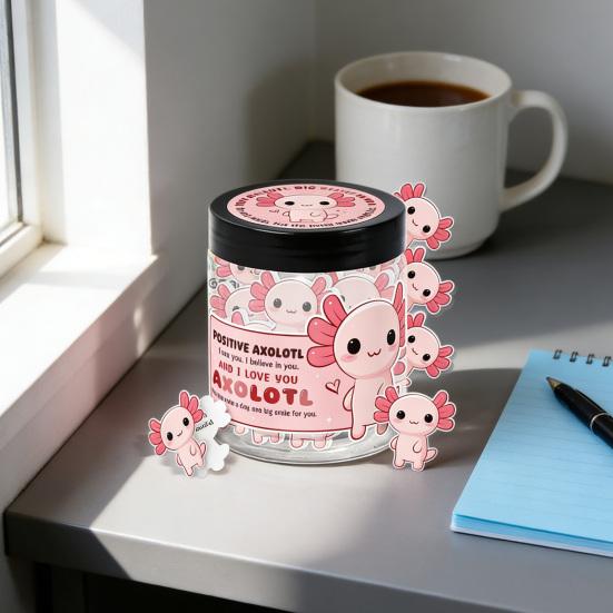 60 Positive Affirmationskarten Emotionale Unterstützung Axolotl Geschenke für Teenager Mädchen Student Weihnachtsstrumpf