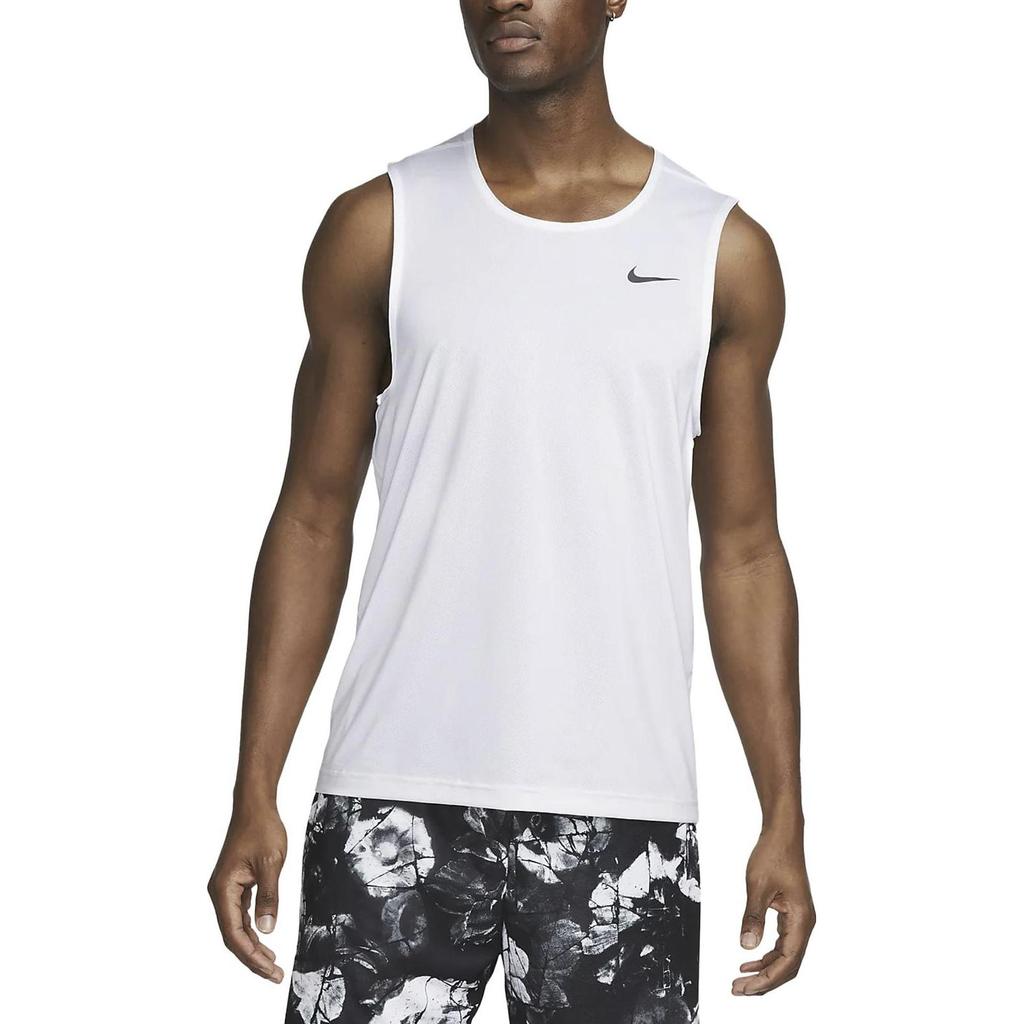 New Nike Dri Fit Tank Top Men's White DV9814-100