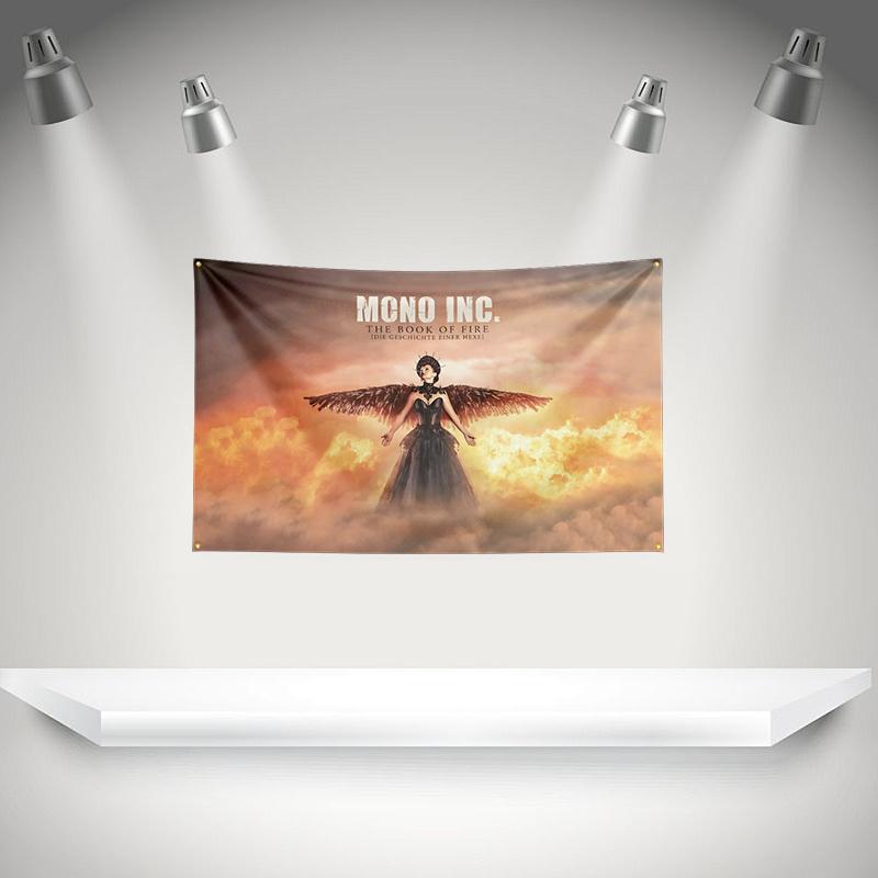 M-Mono Incs Flag Rock Music Band Banner HD Printing Tapestry Exhibition, Music Band Fans, Garage Decor