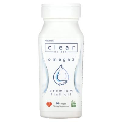 Clear by Bell, Omega 3, 60 Softgels