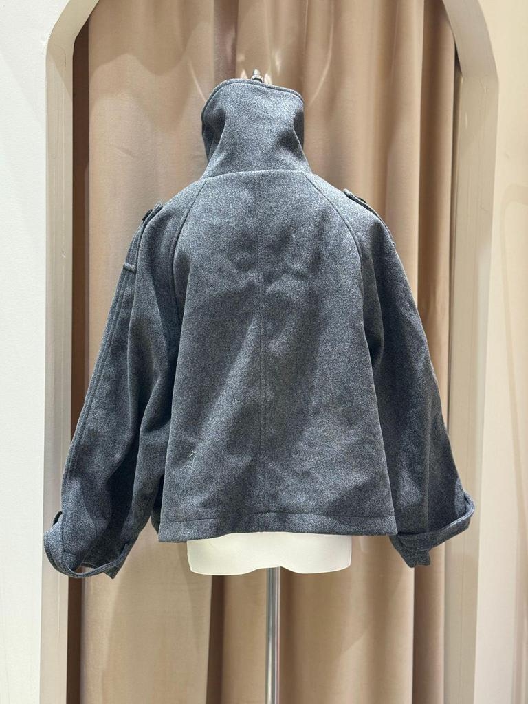 Giacca da Pendolare Donna Monopetto con Collo Rialzato - Collezione Autunno/Inverno 2025 Europea & Americana