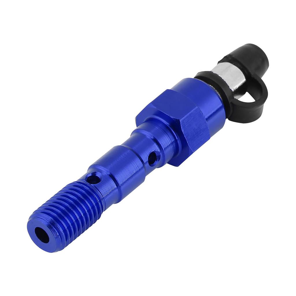 Motorcycle M10*1.25mm Brake Caliper Screw Banjo Bleed Nipple Washers Dust Blue
