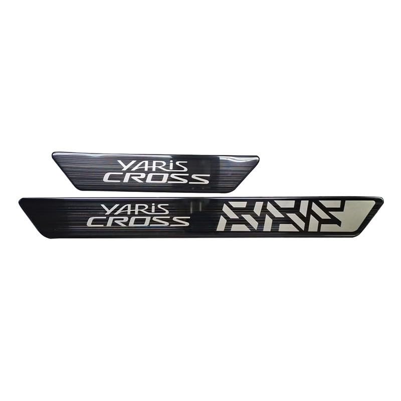 New Yaris Cross Custom Accessories Yaris Cross Design Side Door Step Guard Exterior Scuff Plate Stainless Steel Garnish Parts Set Uxi.Shop