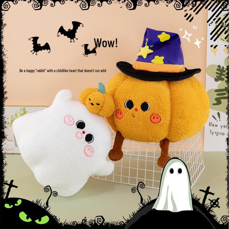 Halloween Plush Pillow: Cute Pumpkin Ghost Festival Toy Gift Cushion
