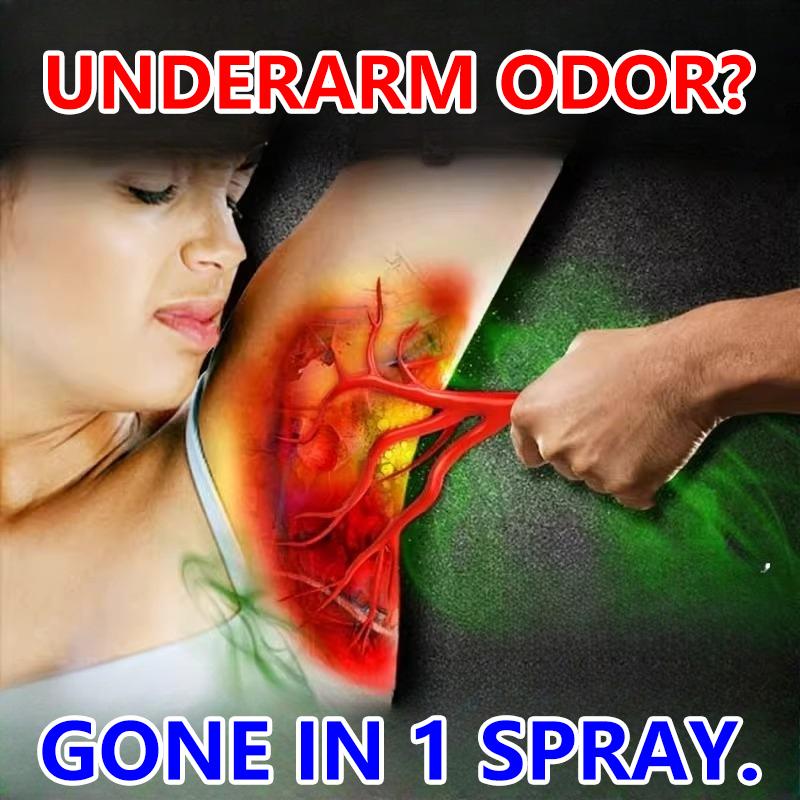 Long Lasting 48H Deodorant Spray, Strong Anti Odor & Wetness Protection for Underarm,60ml