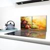 2x GLASS PROTECTIVE PLATE FOR STOVE 40x52 FRUIT