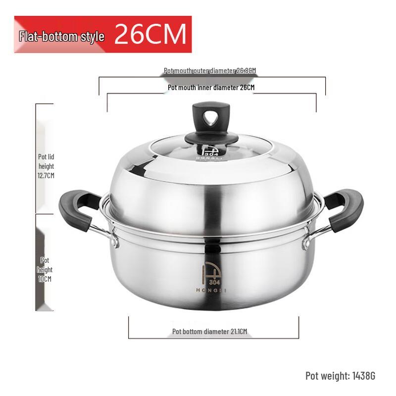 

Yoshida Craftsman Stainless Steel Steamer & Soup Pot