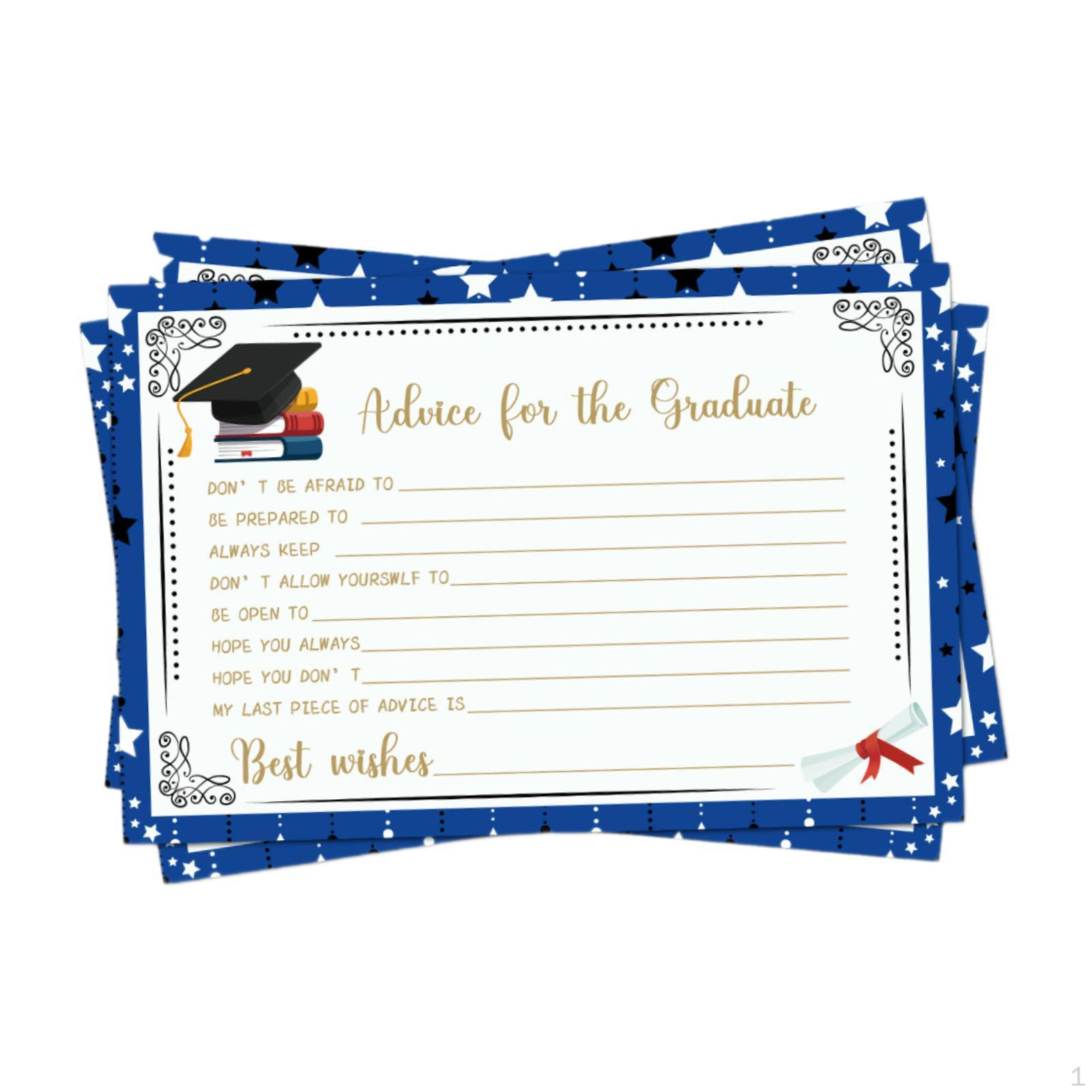 

16 штук выпускных советов открытки поздравления вечеринка сувениры настольная игра Blue