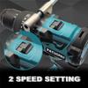 PATUOPRO 13mm Brushless Electric Drill 220Nm Cordless Screwdriver 3-Function Ice Drill Power Tool For Makita 18V Battery