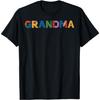 Kids Brick Builder Bricks Grandma Building Blocks T-Shirt