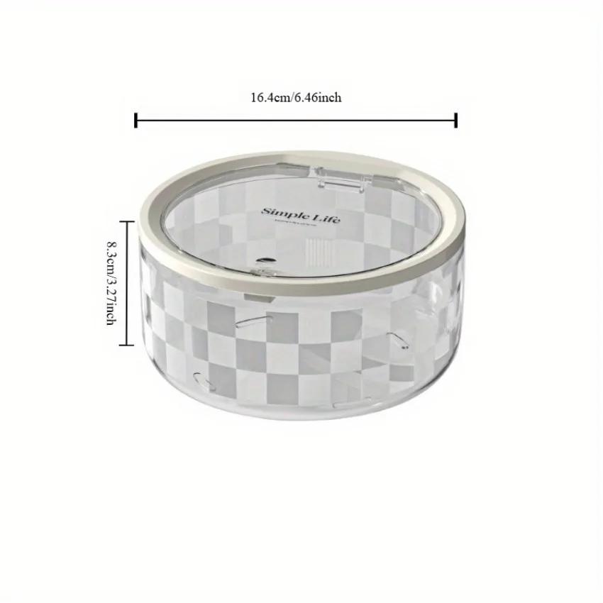 

1 Pcs Hair Accessory Storage Box Press Elastic Cover Headband Rubber Band Organizing Clip Ring Jewelry Box Wholesale білий