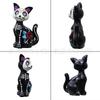 Cross-border Cute Flower Cat & Dog Ornaments: Halloween & Day of the Dead Resin Crafts