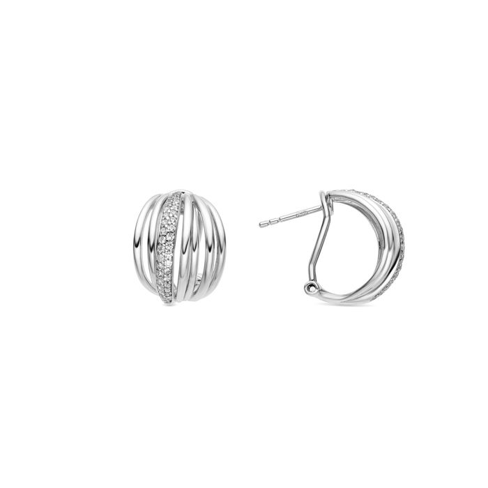Boucles D'oreilles - Luxenter - Aslor - Argent 925 - Zirconium - Plaqué Rhodium