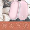 2 In 1 Mini Hand Warmer Portable USB Rechargeable Pocket Hand Warmer Cobblestone 5000mAh Large Capacity Double-sided Quick Heati