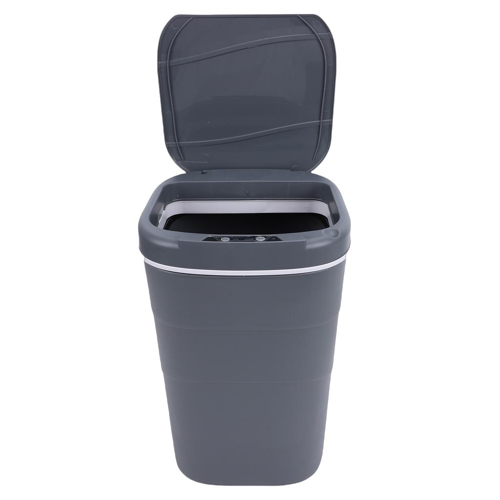 Motion Sensor Trash Can 18L Automatic Touchless Garbage Bin with Blue Luminous Press   for Bathroom Kitchen Living Room