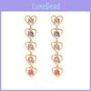 Sophisticated Geometric Alloy Earrings Heart Shape Women's Fashion Jewelry 2021