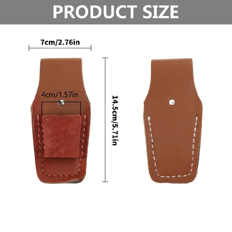 Ergonomic Lightweight Leather Tool Holsters Sheath Case Belt Tool Holder Pocket Suitable for Carpenters & Secure Storage