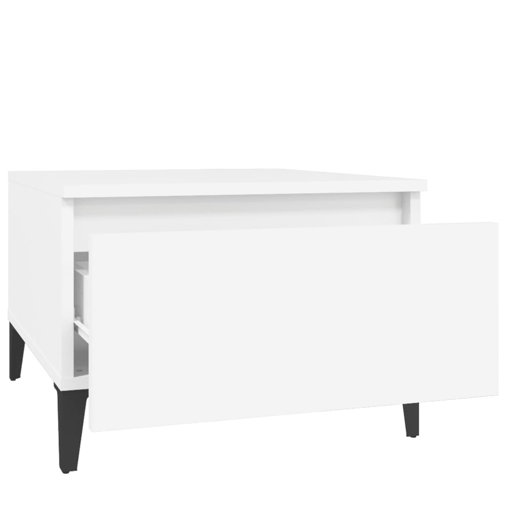 Minimalistischer Sofatisch Im Minimalistischen Stil 2 Stück Aufbewahrungstisch Mit Schubladen, TV-Sideboard Für Das Wohnzimmer, 50x46x50 Cm