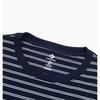Converse Men woMen STripe Logo Loose FiT T shirT Navy Ucj690 695