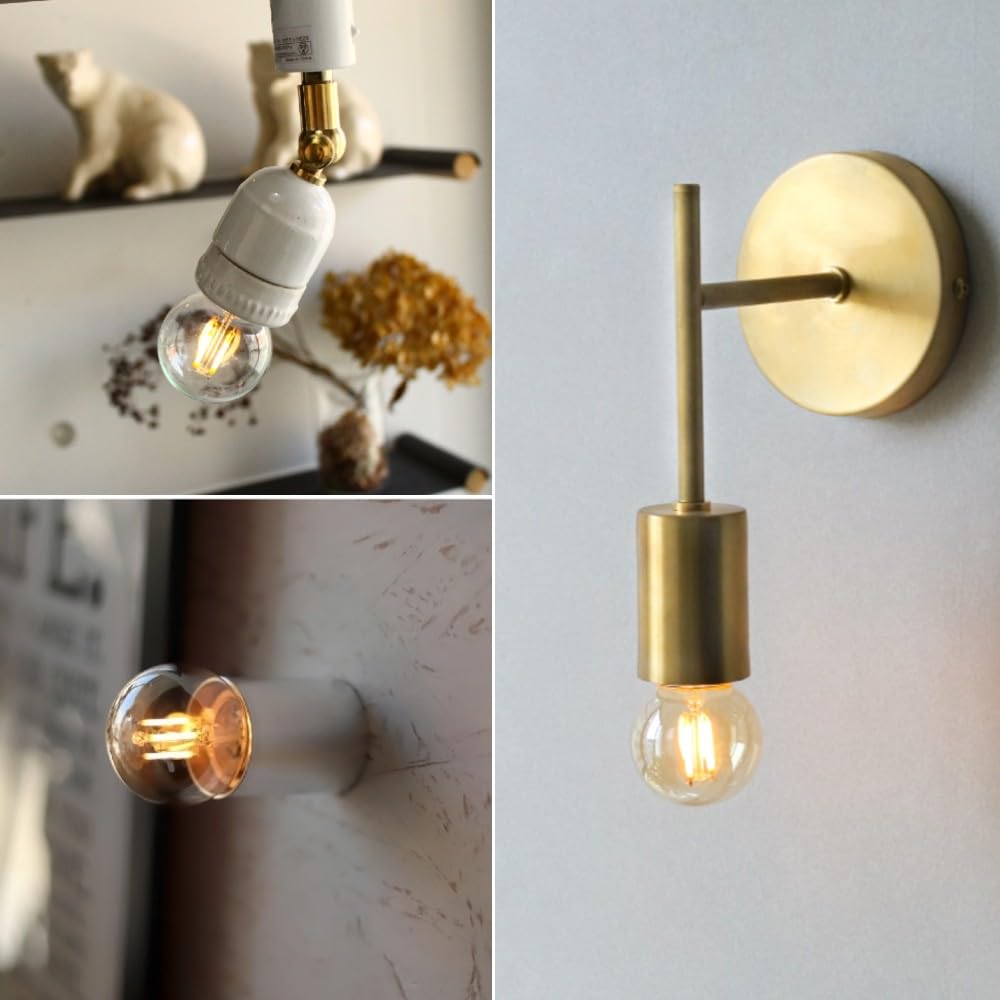 E26 Dimmable Edison LED Bulb (Mini GLOBE Gold) Warm White