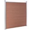 Ensemble de clôture - vidaXL - WPC 7 Carré + 1 Incliné - 1311x186 cm - Marron - Résistant à la pourriture