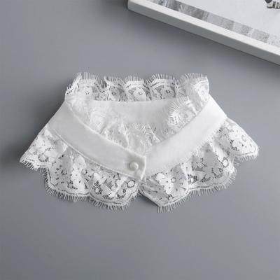 Detachable Lapel Collar False Elaborate Girls Collar Accessory Flower Collar Ancient Art Traditional False Shawl