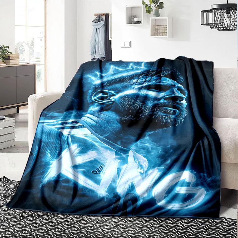 Lionel Messi Soccer Legend Blanket Soft & Cozy Great for Chair Seaside Sofa for All Seasons Warmthful Decor Best Holiday Gift for Friends Family