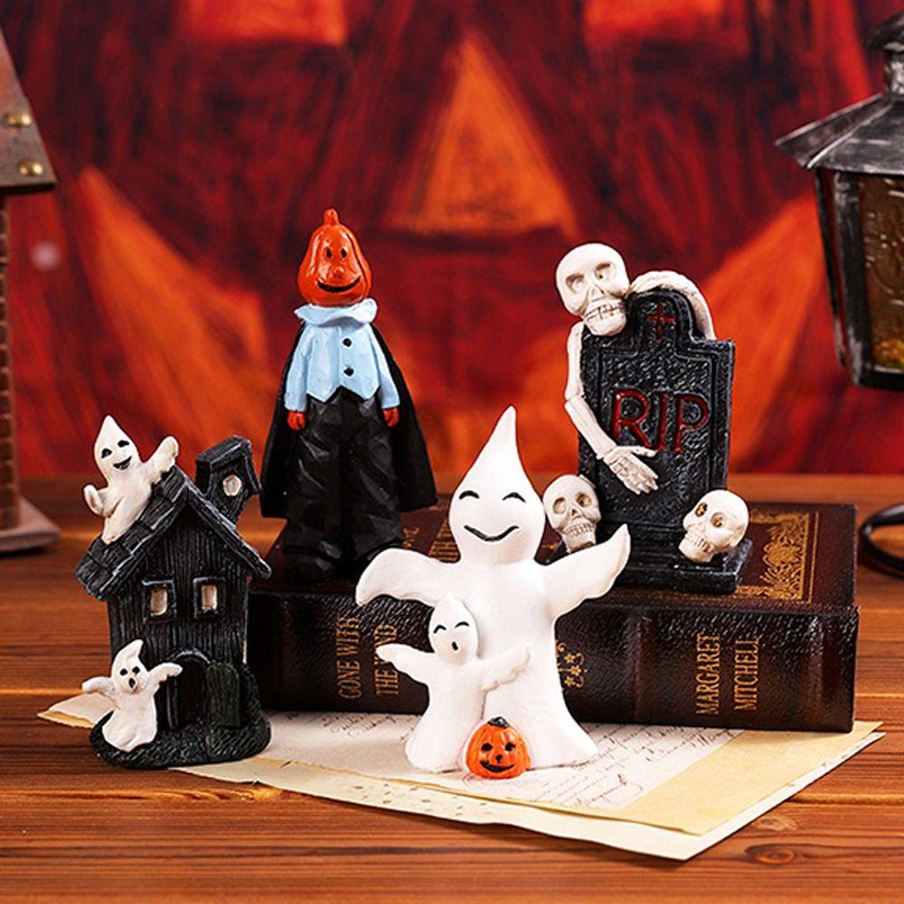 

Мини-скелет из смолы, украшение для страшного дома с привидениями, дом с привидениями