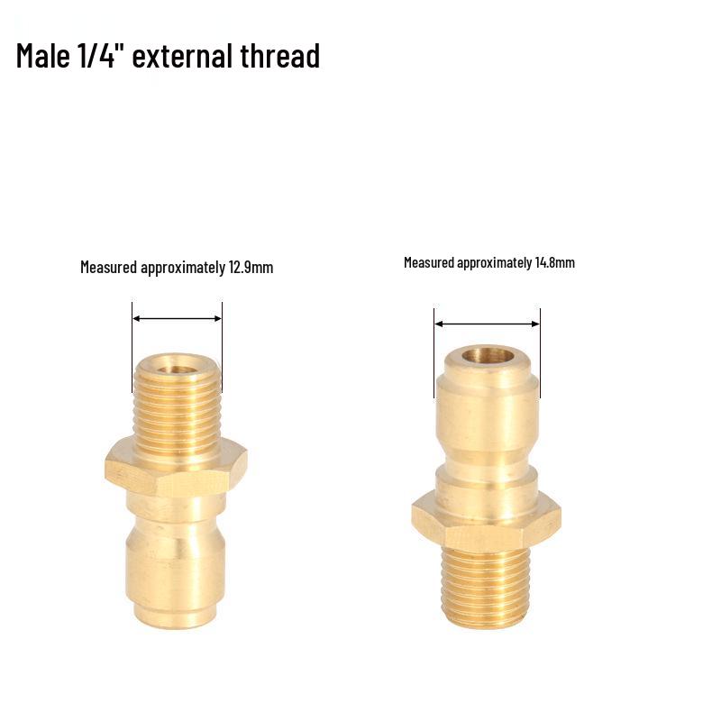 High-Pressure Copper Quick-Connect Water Hose Adapter for Car Washers