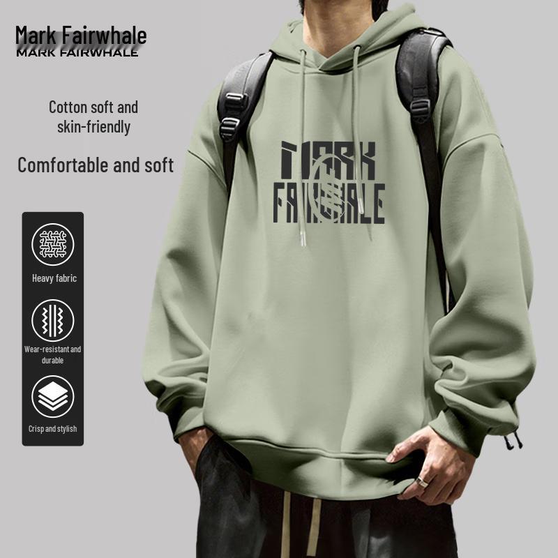 Mark Fairwhale Herren Übergroßer Hoodie Schwergewicht
