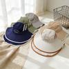 Wide Brim Kids Bucket Hat Neck Protection Sunscreen Hats New Fisherman Hat  for Children