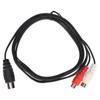 Plug and Play Sound Instrument Cable 1.5m / 4.9ft 8 Pin Male To Female 2RCA  Professional Audio