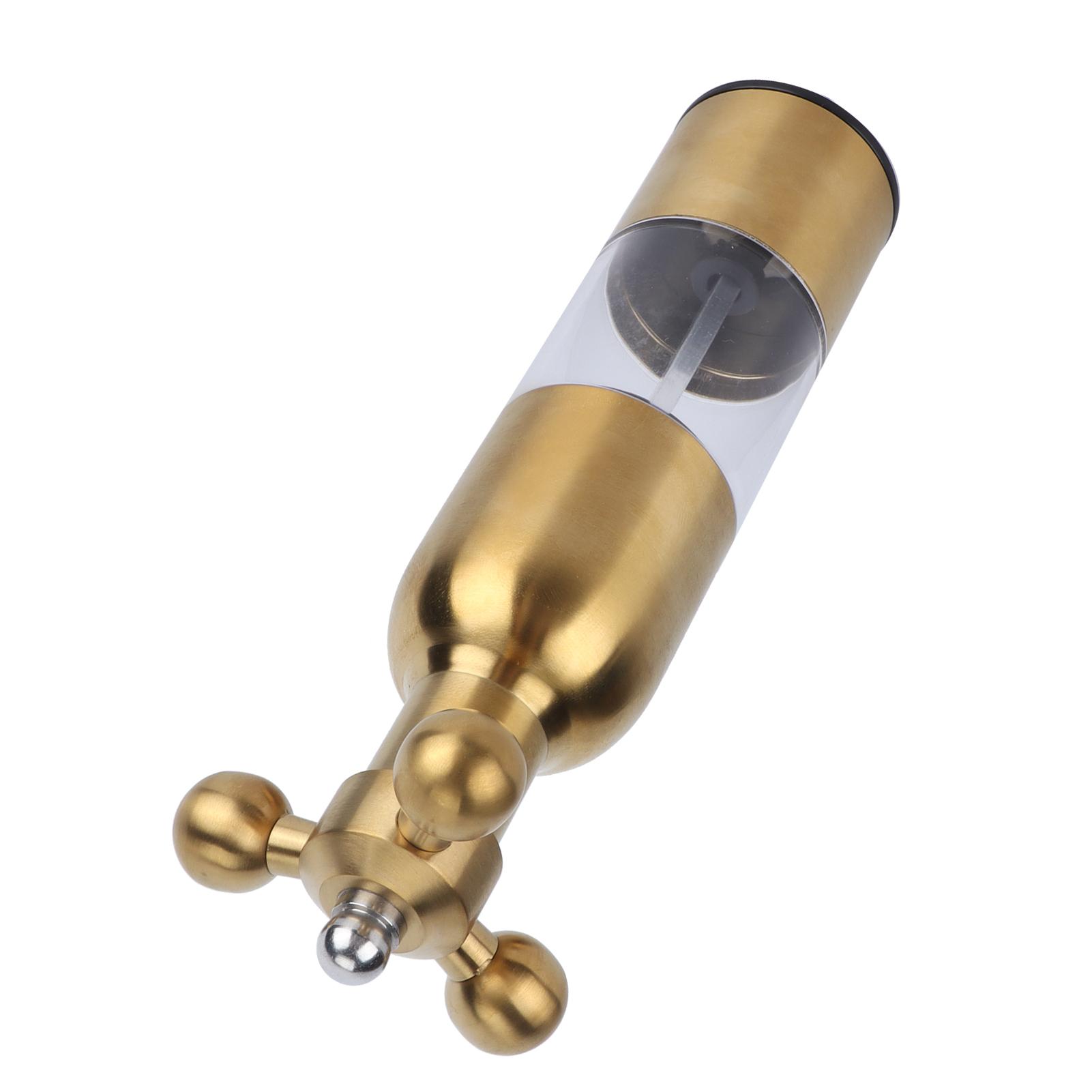 Stainless Steel Pepper Mill Manual Faucet Valve Shape Black Pepper Sea Salt Grinder for Kitchen